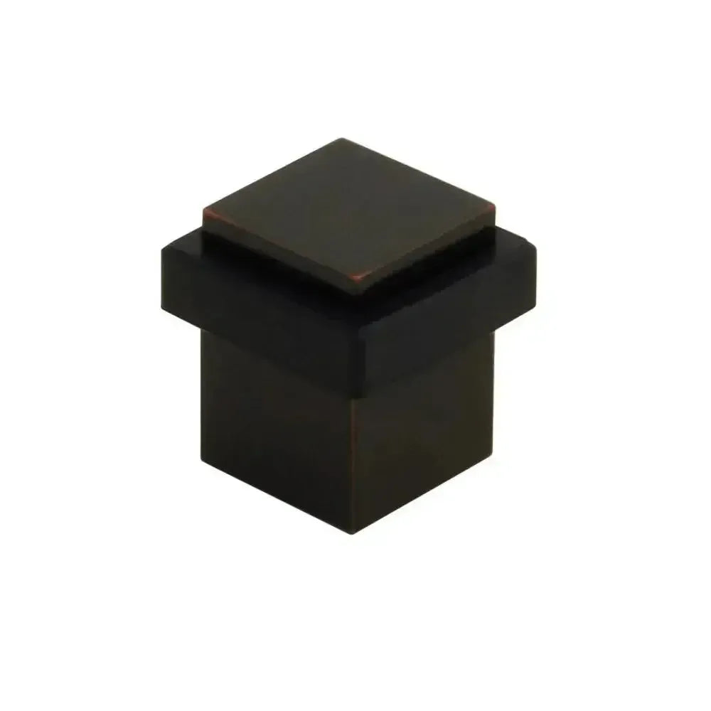 Emtek Square Floor Bumper Door Stop in Oil Rubbed Bronze finish