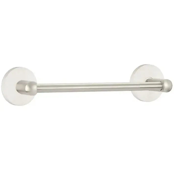 Emtek Stainless Steel Towel Bar with Disk Rosette in