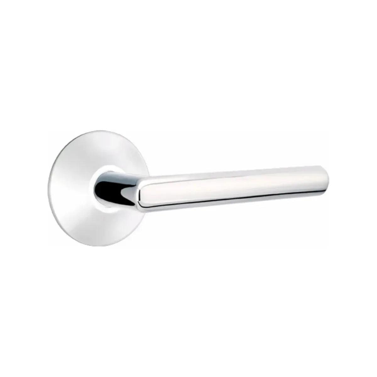 Emtek Stuttgart Lever with Modern Rosette Polished Chrome