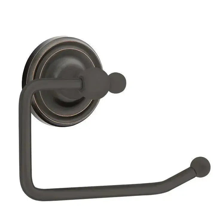 Emtek Traditional Brass Paper Holder - Bar Style with Small Regular Rosette Oil Rubbed Bronze