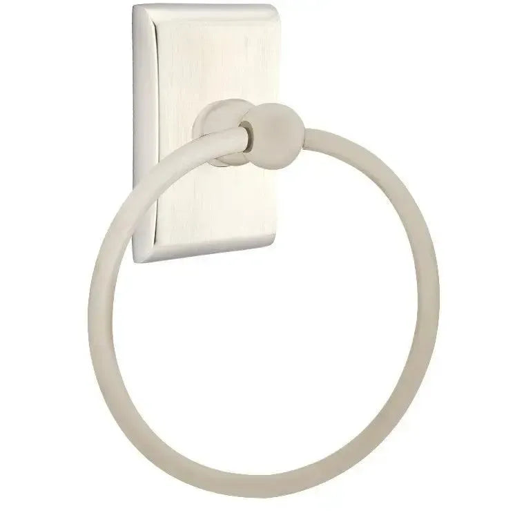 EmtekEmtek Traditional Brass Towel Ring with Neos Rosette in