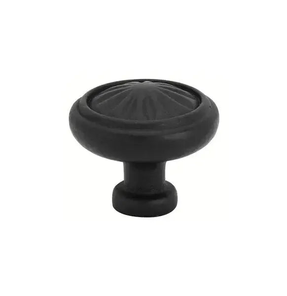 Emtek Tuscany Bronze Round Cabinet Knob in Flat Black Bronze Patina finish