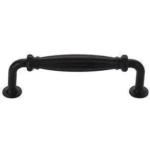 Emtek Tuscany Cast Bronze Palermo Door Pull, 8" Center to Center in Flat Black Bronze Patina finish