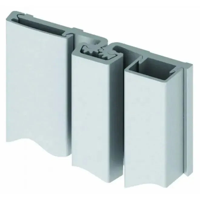Hager 83" (6' 11") Full Surface Frame Face Dimension Fire Rated Roton Hinge Clear Aluminum