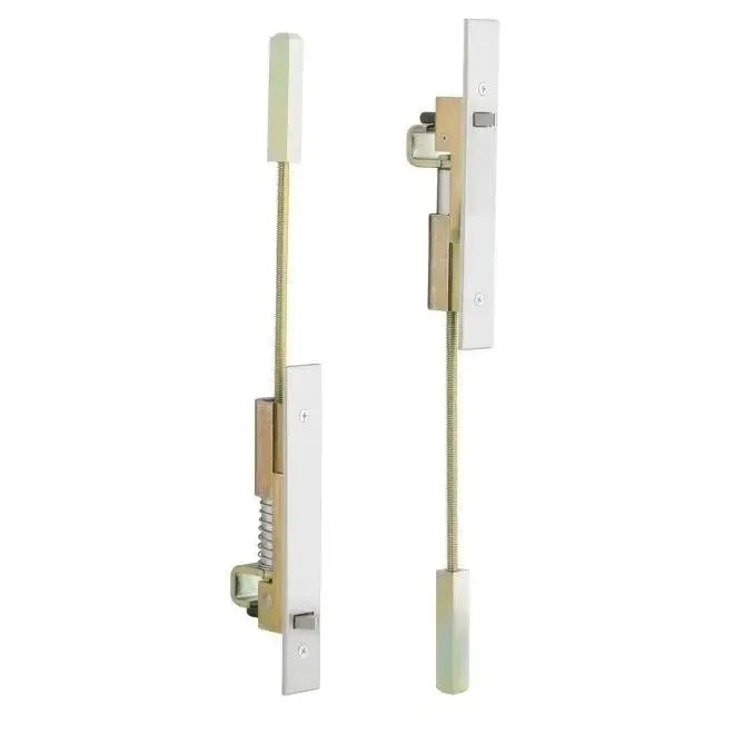 Ives Commercial Pair of Automatic Flush Bolts for Metal Doors Satin Stainless Steel
