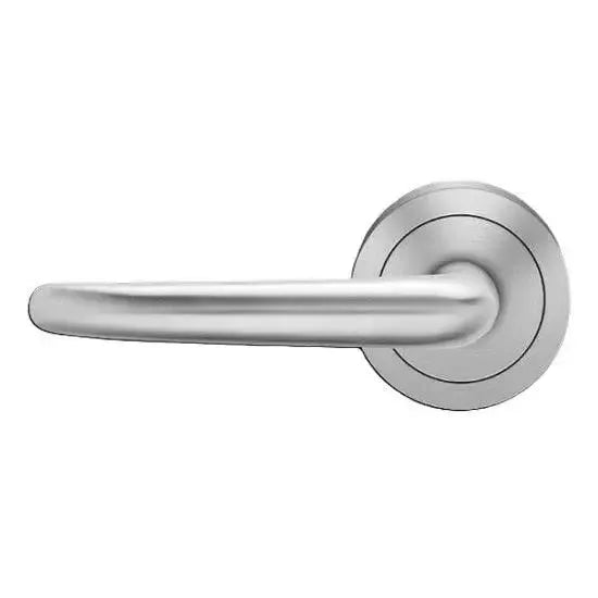 Karcher Design Elba Left Handed Half Dummy Lever with Round 3 Piece Rosette in Satin Stainless Steel finish