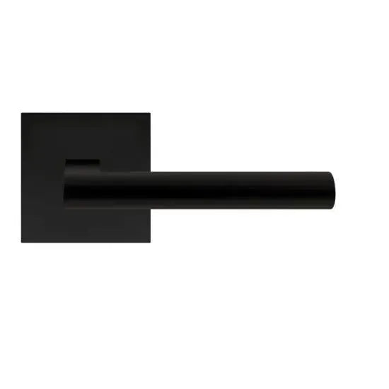 Karcher Design Madeira Right Handed Half Dummy Lever with Plan Design Square Rosette in Cosmos Black finish