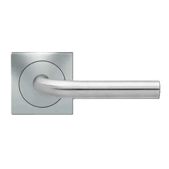 Karcher Design Malta Right Handed Half Dummy Lever with Square 3 Piece Rosette in Satin Stainless Steel finish