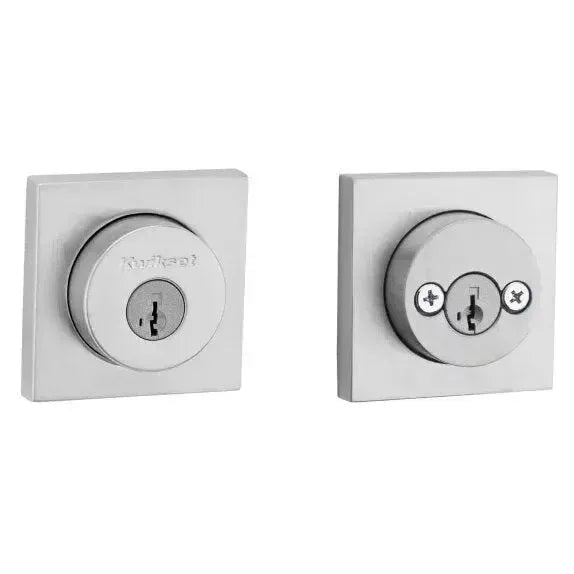 KwiksetKwikset Halifax Square Rosette Double Cylinder Deadbolt With SmartKey in