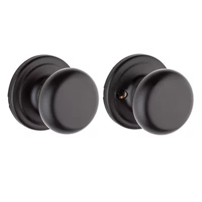 Kwikset Hancock Knob Matte Black