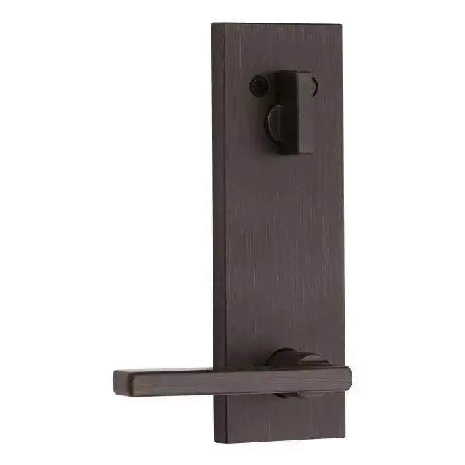 Kwikset Interior Halifax Lever Trim With Square Full Escutcheon - Exterior Trim Sold Separately in Venetian Bronze finish