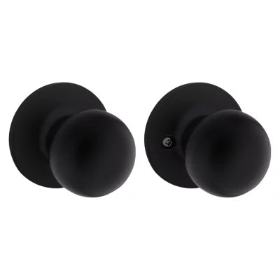 Kwikset Safe Lock Regina Knob Matte Black