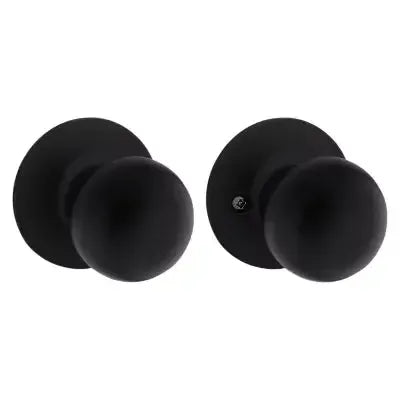 Kwikset Safe Lock Regina Knob in Matte Black finish