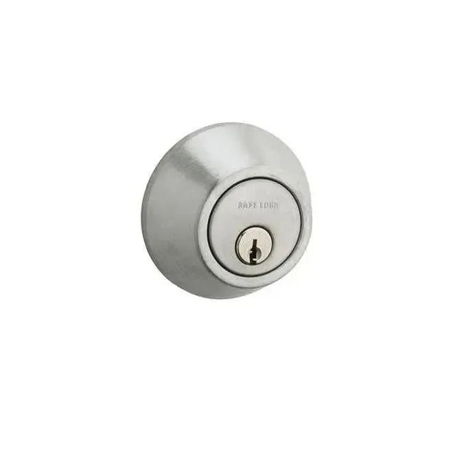 Kwikset Safe Lock Single Cylinder Deadbolt Satin Chrome