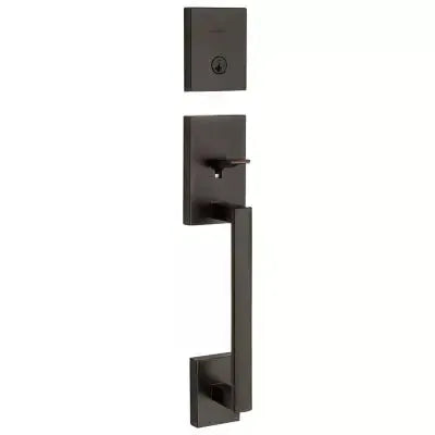 Kwikset San Clemente Exterior Handleset - Interior Trim Sold Separately in Venetian Bronze finish