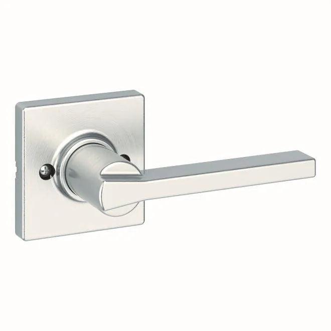 Kwikset Casey Lever Half Dummy With Square Rosette in Satin Nickel finish