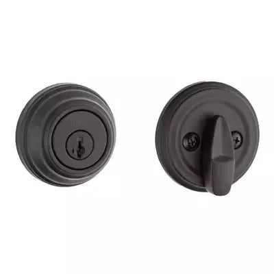 Kwikset Single Cylinder Deadbolt With SmartKey Matte Black