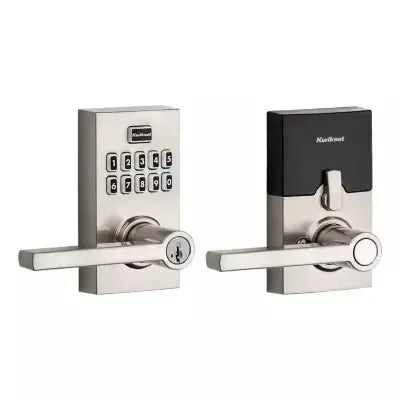 KwiksetKwikset Smartcode Keypad Electronic with Halifax Lever with SmartKey in