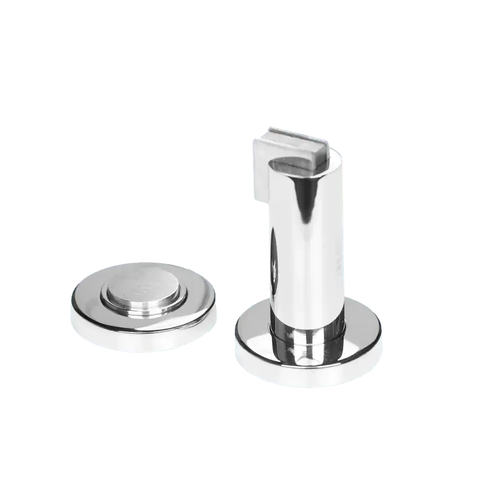 Linnea DS-18 Floor/Wall Mount Magnetic Door Stop in Polished Stainless Steel finish