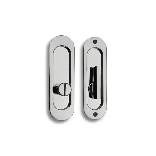 LinneaLinnea PL160R Round ADA Compliant Privacy Pocket Door Lock Set in