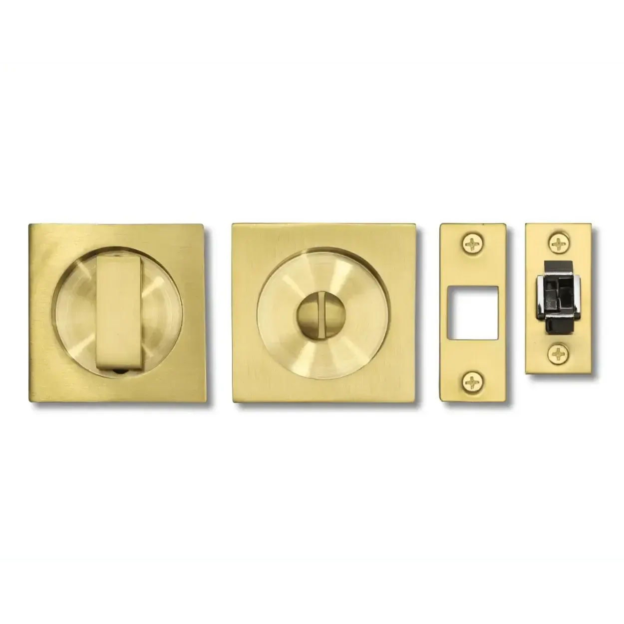 LinneaLinnea PL66S Square Privacy Pocket Door Lock in