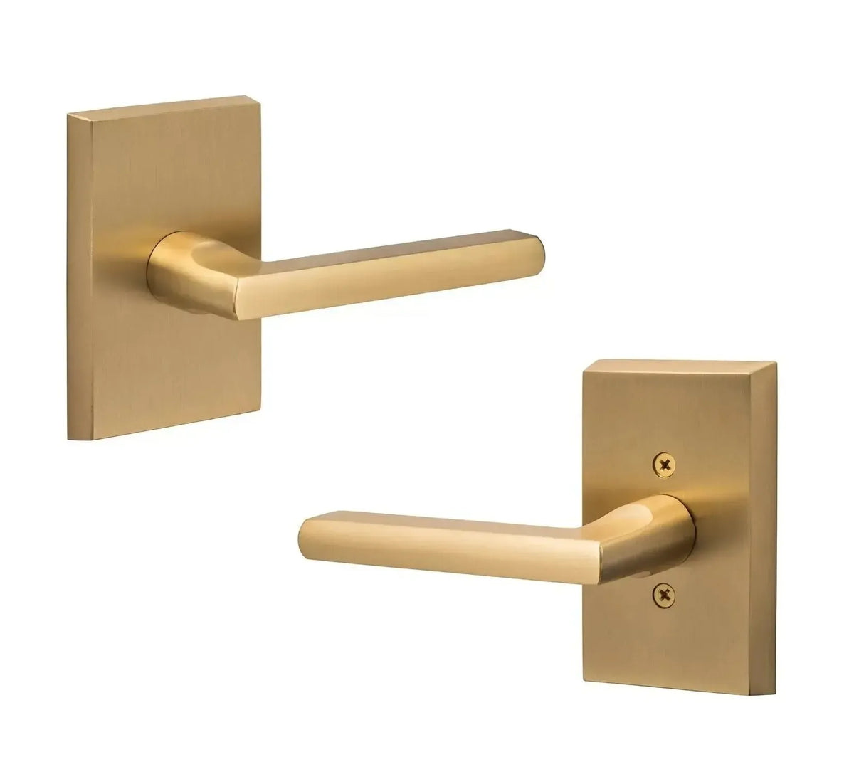 Ridgecrest Logan Lever in Satin Brass finish