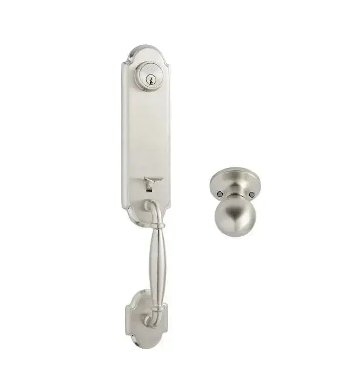 *SALE* Better Home Products Sea Cliff Handleset with Interior Ball Knob in Satin Nickel finish