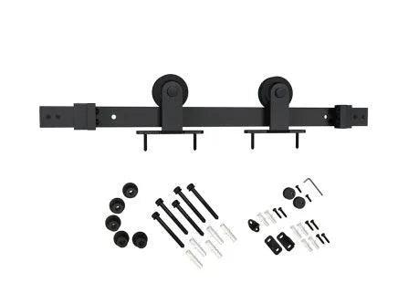 SchlageSchlage 6'6" Sliding Barn Door Hardware Kit with Top Mount Hangers in