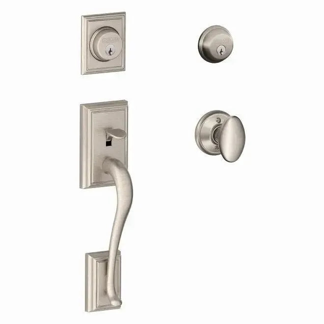 SchlageSchlage Addison Double Cylinder Handleset With Siena Knob in