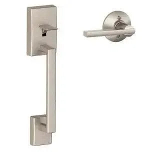 Schlage Century Bottom Half Handleset With Latitude Lever in Satin Nickel finish