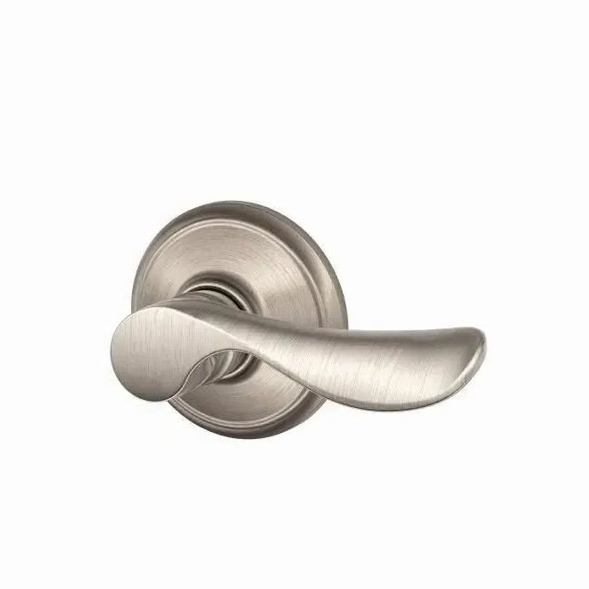 Schlage Champagne Passage Lever in Satin Nickel finish