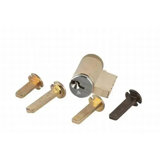 Schlage Commercial Cylinder With Multiple Tailpieces C Keyway 0-Bitted Satin Chrome