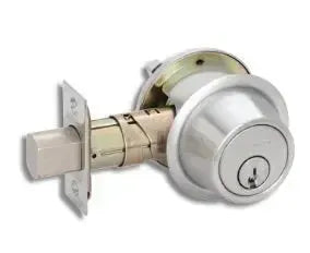 Schlage Commercial Grade 2 Single Cylinder Deadbolt in Satin Chrome finish
