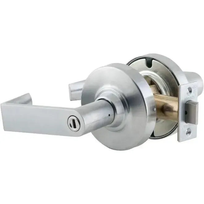 Schlage Commercial ND Series Rhodes Privacy Door Lever Set With 13-248 Latch 10-025 Strike Satin Chrome