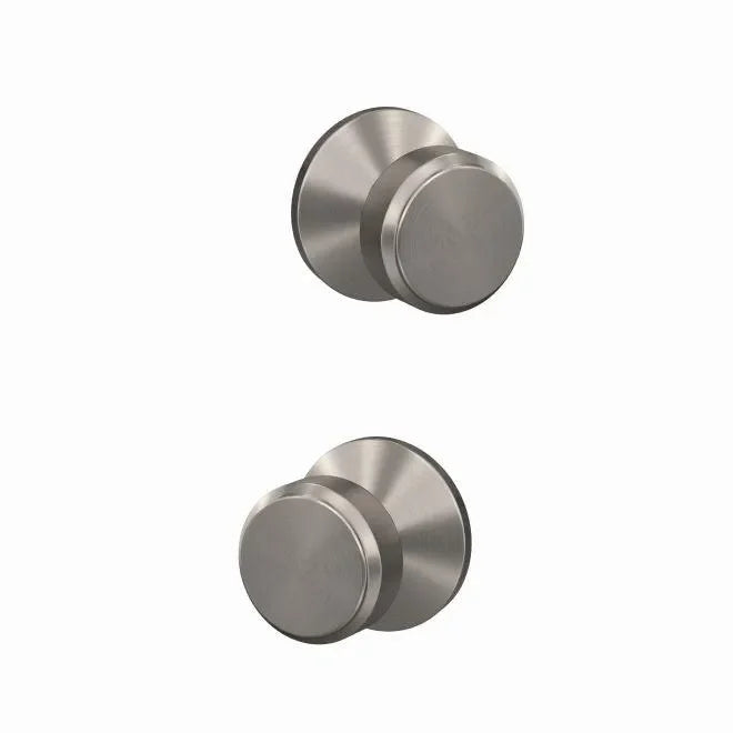 Schlage Custom Bowery Passage and Privacy Knob With Kinsler Rosette Satin Nickel
