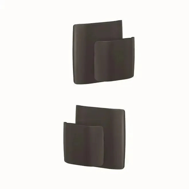 Schlage Custom Passage and Privacy Ganton Knob with Dalton Rosette in Flat Black finish