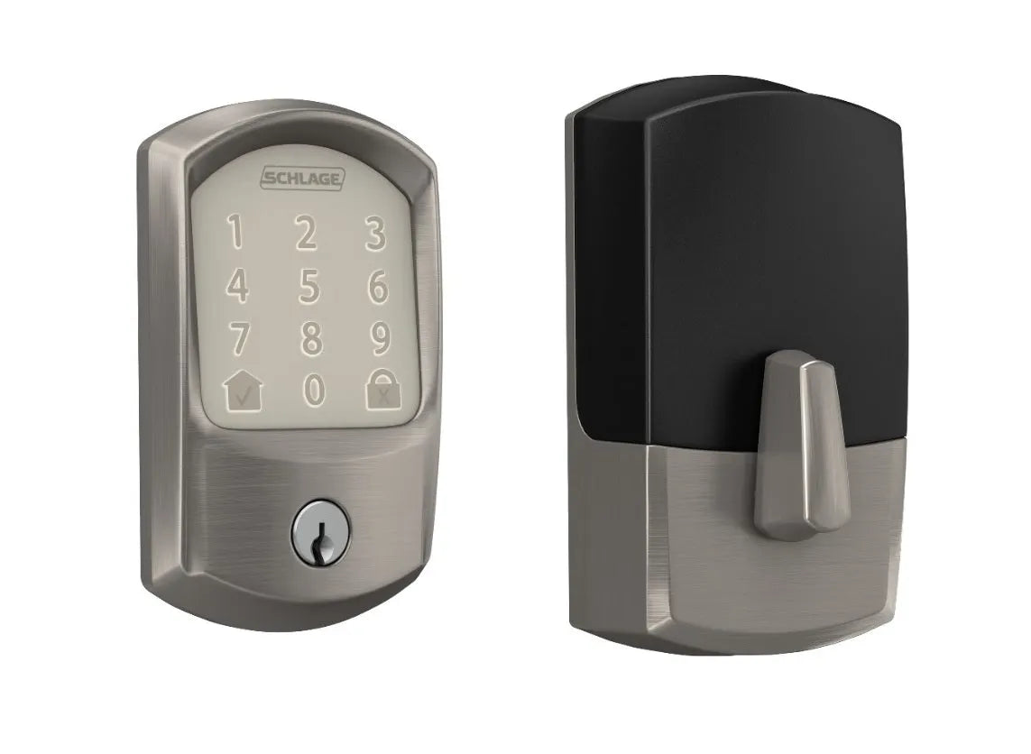 Schlage Greenwich Encode Smart WiFi Deadbolt in Satin Nickel finish
