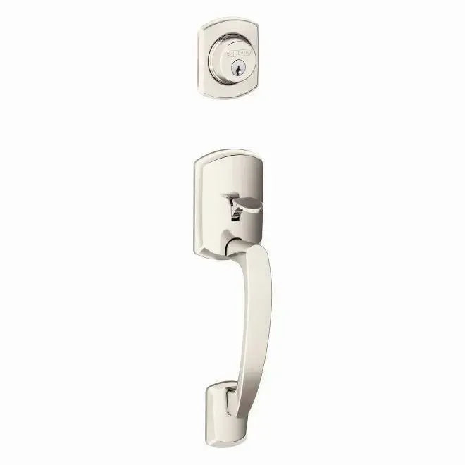 SchlageSchlage Greenwich Single Cylinder Exterior Active Handleset Only - Interior Trim Sold Separately in