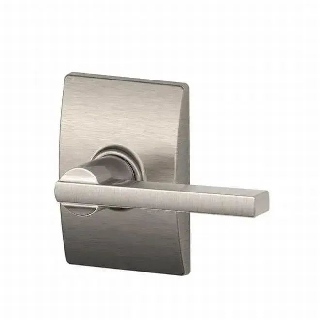 Schlage Latitude Dummy Lever With Century Rosette Interior Trim - Exterior Handleset Sold Separately Satin Nickel