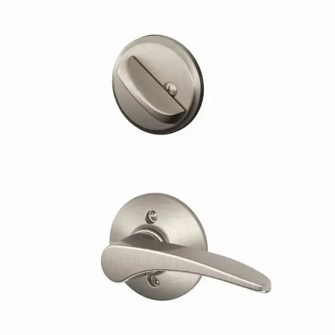 Schlage Left Hand Manhattan Lever Interior Active Trim - Exterior Handleset Sold Separately Satin Nickel