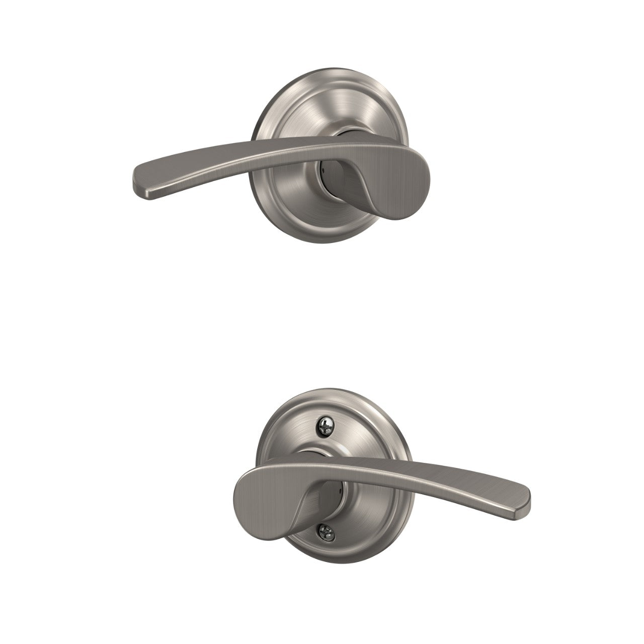 Schlage Merano Lever Satin Nickel