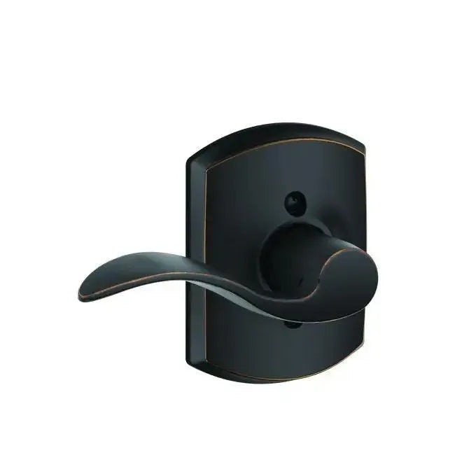 SchlageSchlage Right Hand Accent Dummy Lever With Greenwich Rosette Interior Trim - Exterior Handleset Sold Separately in