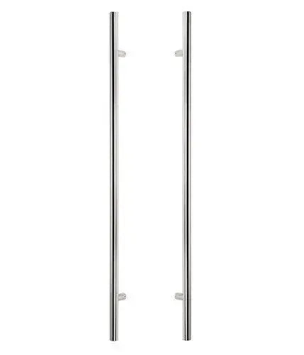 The Sure-Loc 48" Round Long Door Pull, Double-Sided in finish