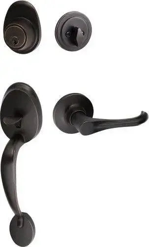 Sure-Loc Alta Handleset With Helena Lever Interior Trim Vintage Bronze