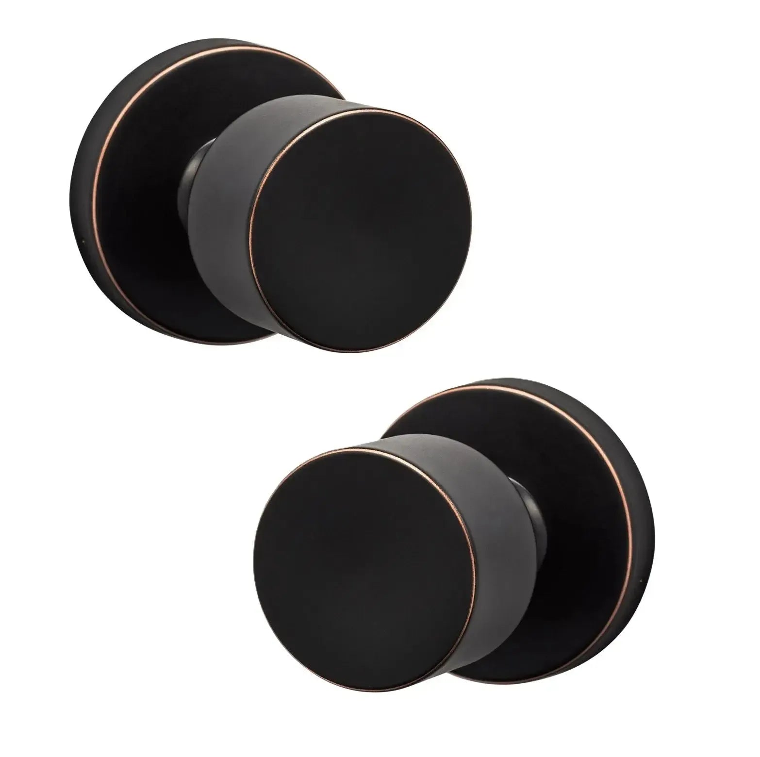 Sure-Loc Bergen Knob with Round Rosette in Vintage Bronze finish