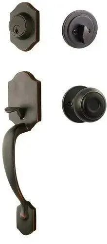 Sure-Loc Coral Handleset With Juniper Knob Interior Trim Vintage Bronze