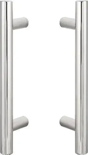 The Sure-Loc Barn Door Handle, 12", Ladder, 2-Sided in Polished Chrome finish