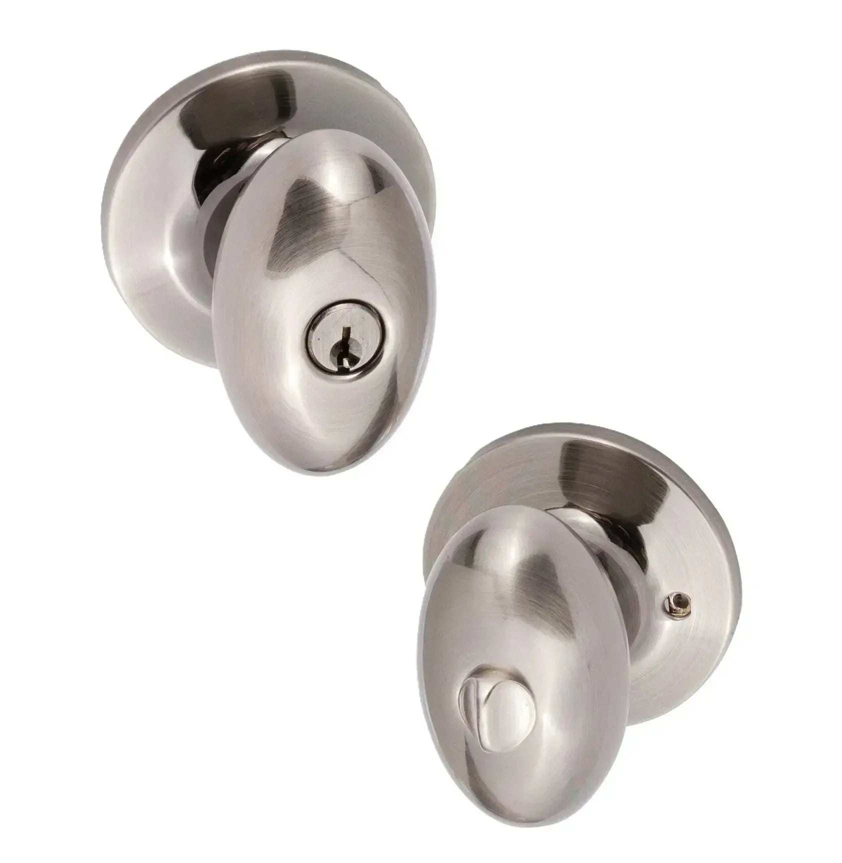 Sure-Loc Durango Knob with Square Rosette Satin Nickel