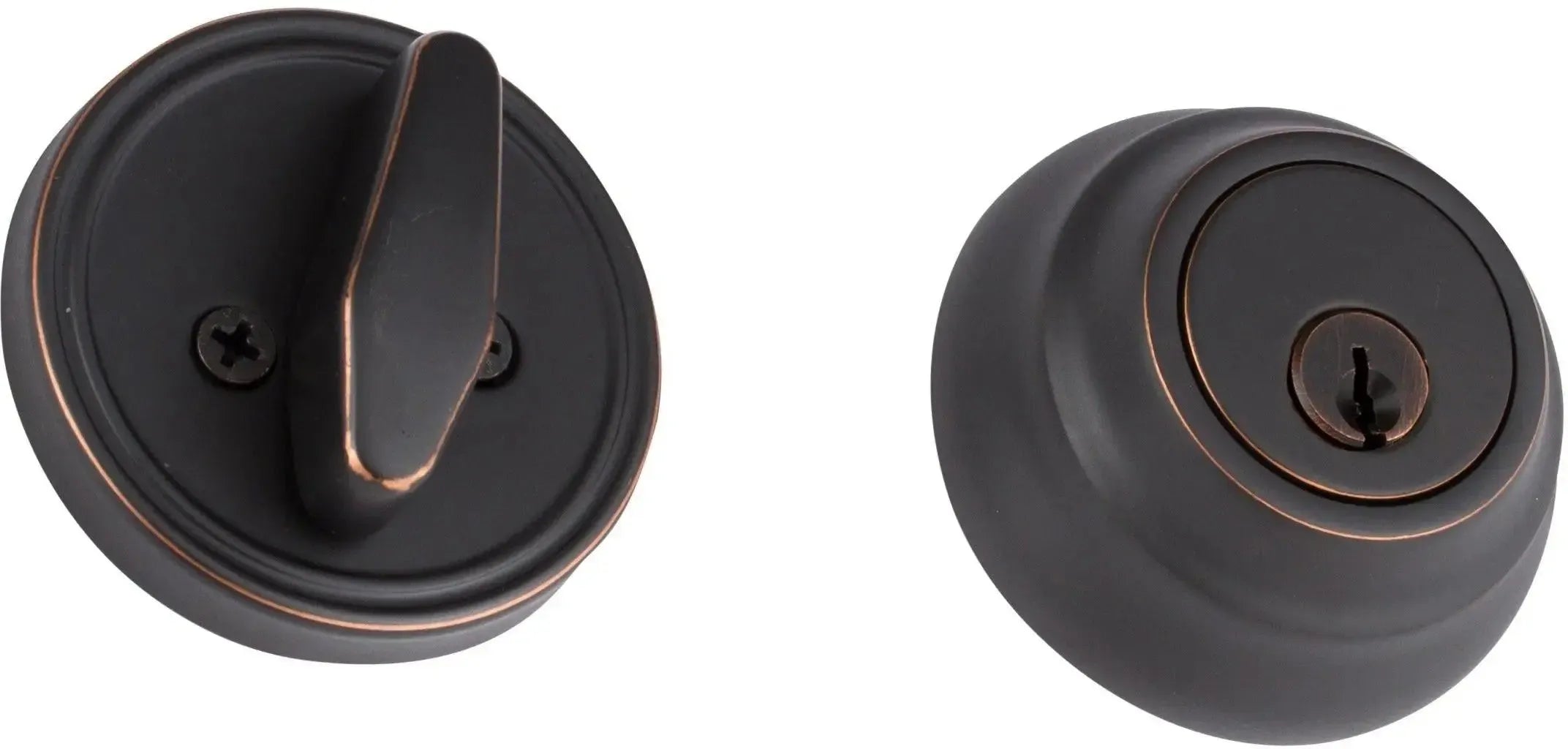 The Sure-Loc Elegance Single Cylinder Deadbolt in Vintage Bronze finish