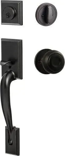 Sure-Loc Madison Handleset With Juniper Knob Interior Trim Vintage Bronze